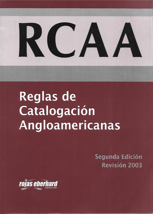 Reglas de Catalogacion Angloamericanas